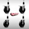 Service Caster 5'' SS Phenolic Swivel 1-3/8'' Expand Stem Caster Set 2 Total Lock Brakes, 4PK SCC-SSEXTTL20S514-PHS-2-S-2-138 - alternate 3
